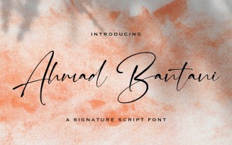 Ahmad Bantani - Signature Font