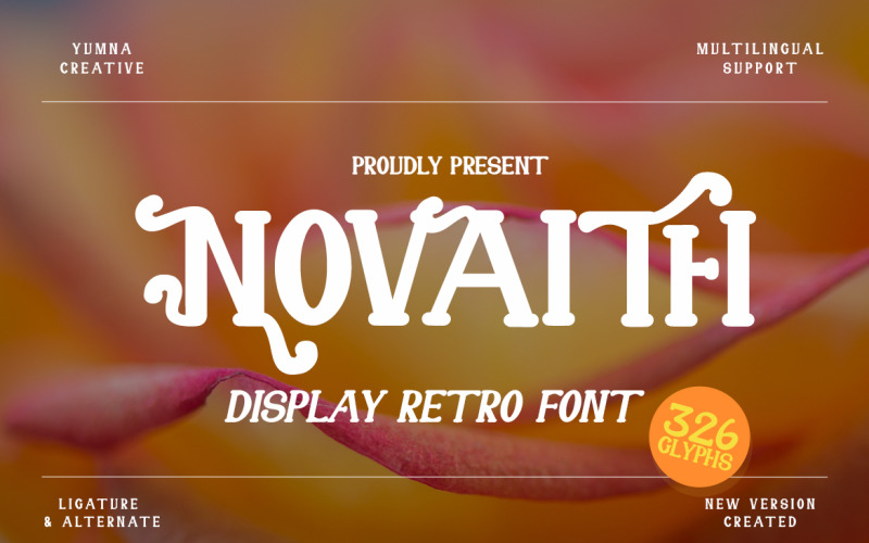 Novaith - Display Retro Font