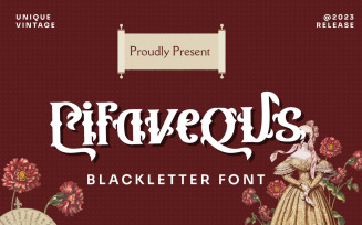 Pifavegus - Vintage Blackletter Font