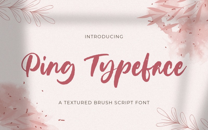 Ping Typeface - Handbrush Font