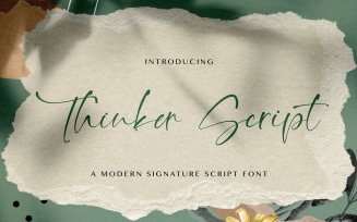 Thinker Script - Signature Font