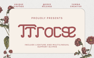 Ttrocse - Vintage Display Font