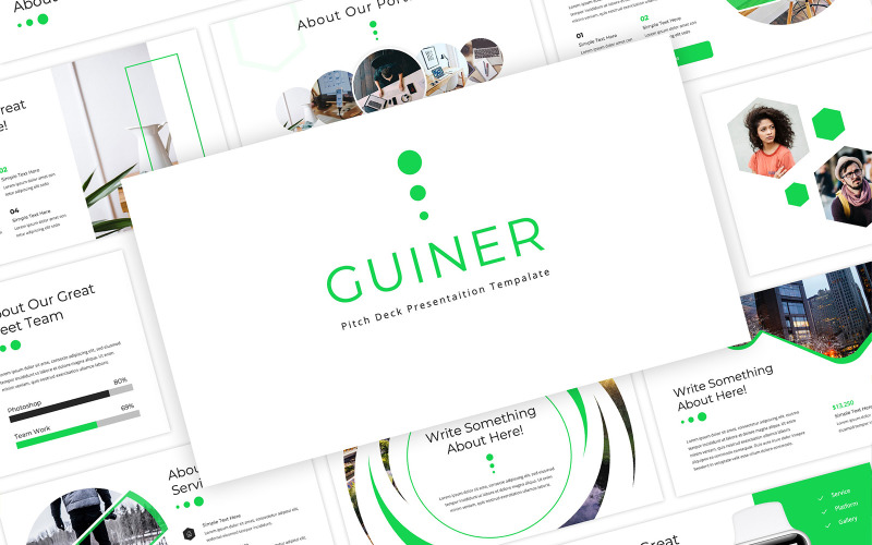Guiner - Pitch Deck PowerPoint PowerPoint Template