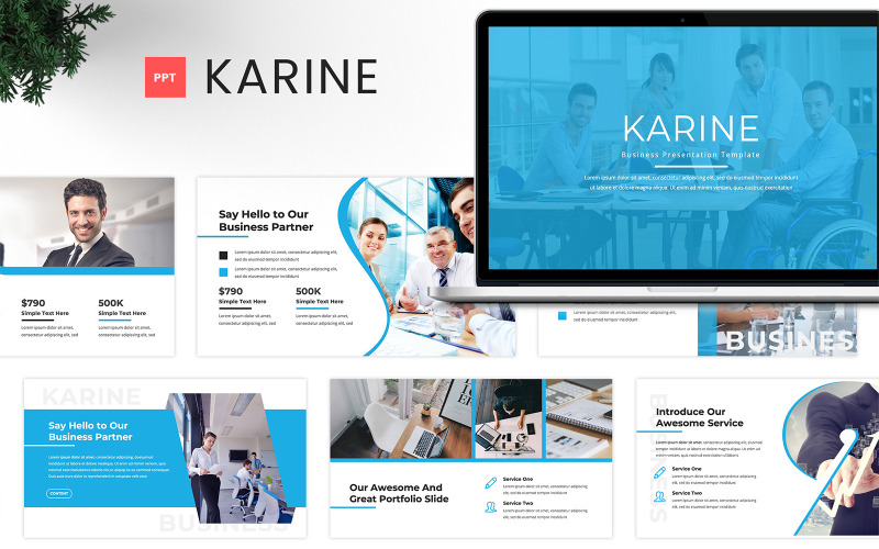 Karine - Business PowerPoint PowerPoint Template