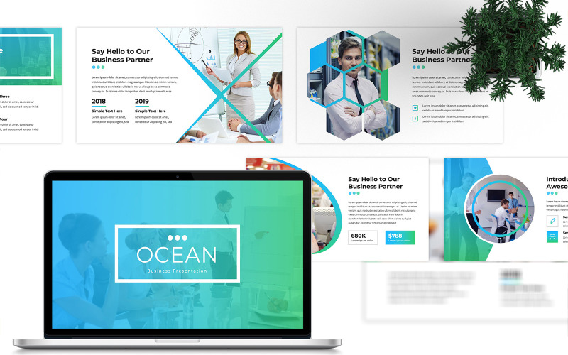 Ocean - Business PowerPoint PowerPoint Template