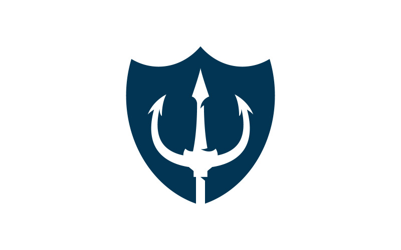 Trident vector logo icon illustration sign symbol V11 Logo Template