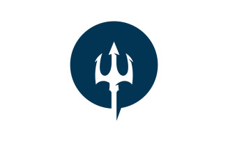 Trident vector logo icon illustration sign symbol V3