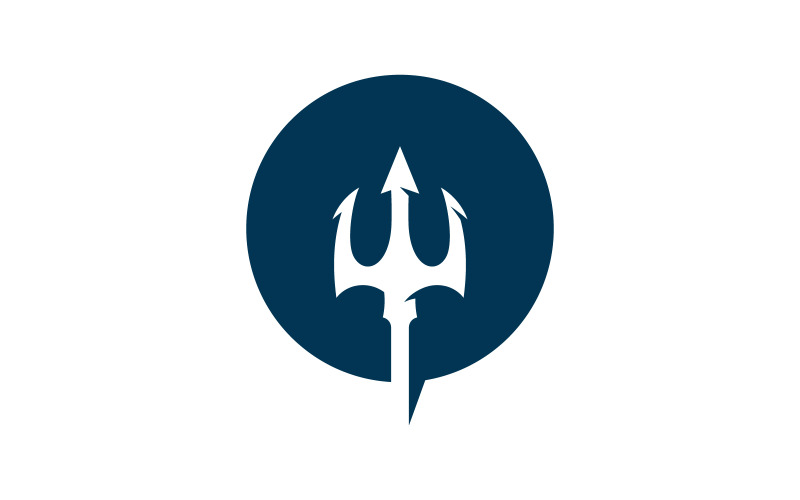 Trident vector logo icon illustration sign symbol V3 Logo Template