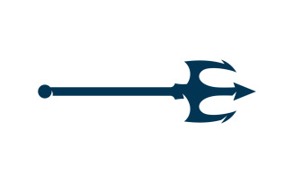 Trident vector logo icon illustration sign symbol V6