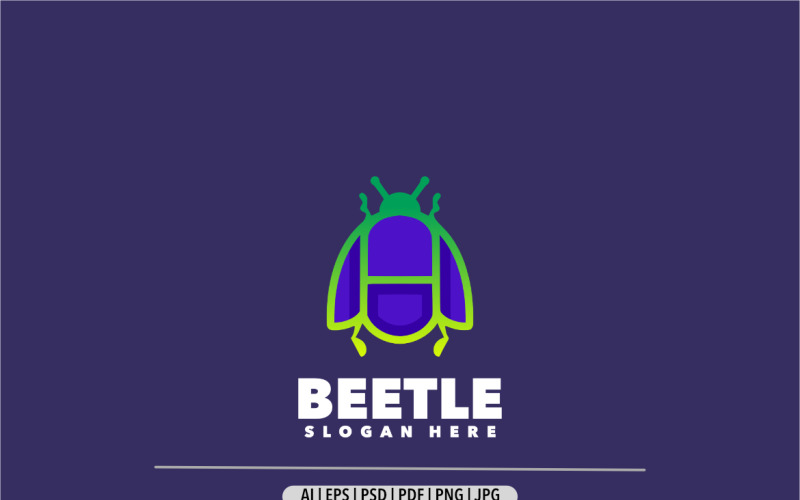 Beetle capsule gradient logo simple design Logo Template