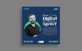 Digital Marketing Agency Social Media Advertisement Post Template