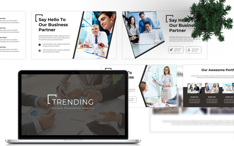 Trending - Business PowerPoint PowerPoint Template