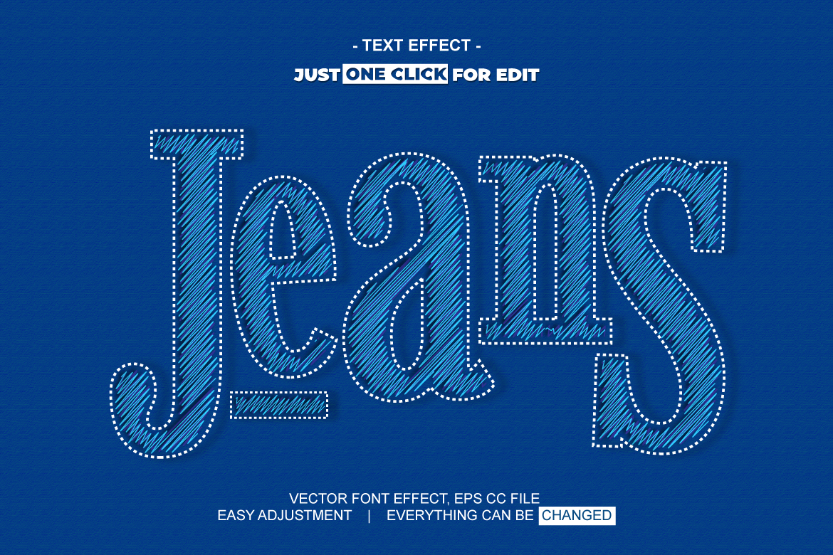 Yarn Style Vector Text Effect Editable Vol 4