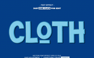 Yarn Style Vector Text Effect Editable Vol 5