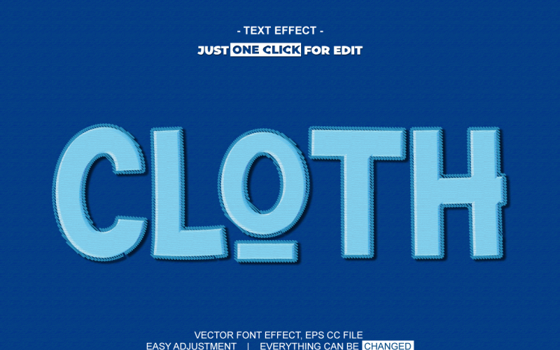 Yarn Style Vector Text Effect Editable Vol 5 Vector Graphic