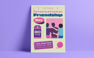 International Friendship Day Flyer Template