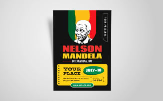 Nelson Mandela Day Flyer Template