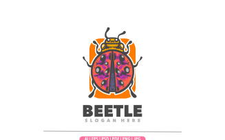 Beetle mascot design logo unique