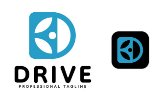 D Letter Drive Modern Logo Design