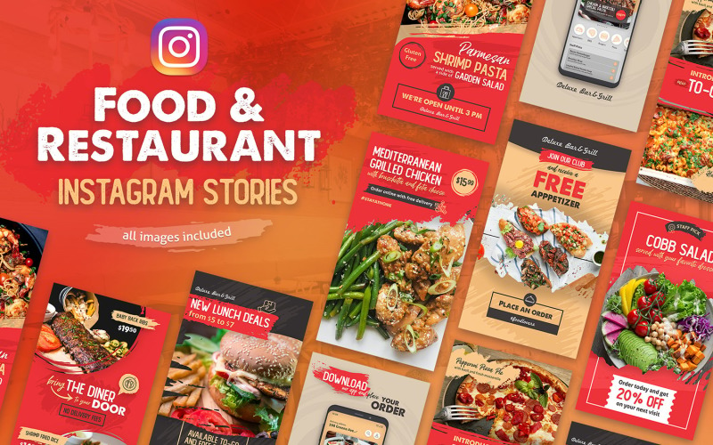 Food and Restaurant Instagram Stories Social Media