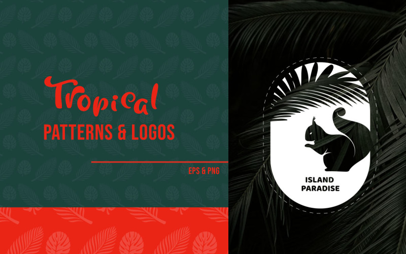 TropiCoast - Tropical Patterns and Logos Logo Template