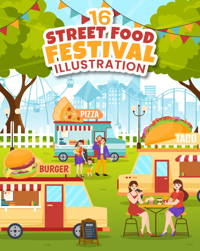 Kit Graphique #336845 Street Food Divers Modles Web - Logo template Preview