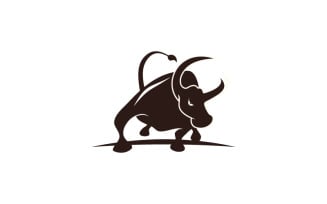 Bull Business Logo Template design brand identity