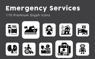Emergency Services Glyph Icons