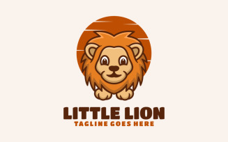 Little Lion Mascot Cartoon Logo 1