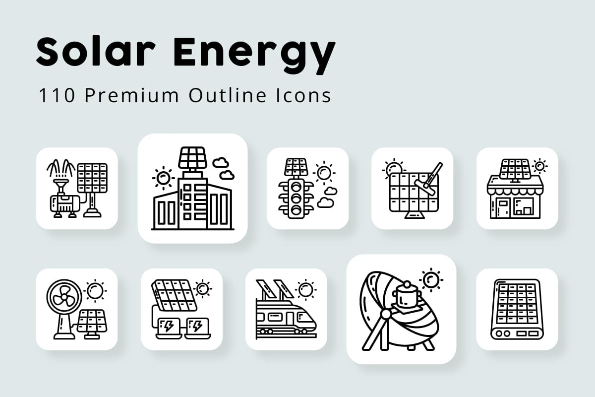 Kit Graphique #336902 Solar Energy Divers Modles Web - Logo template Preview
