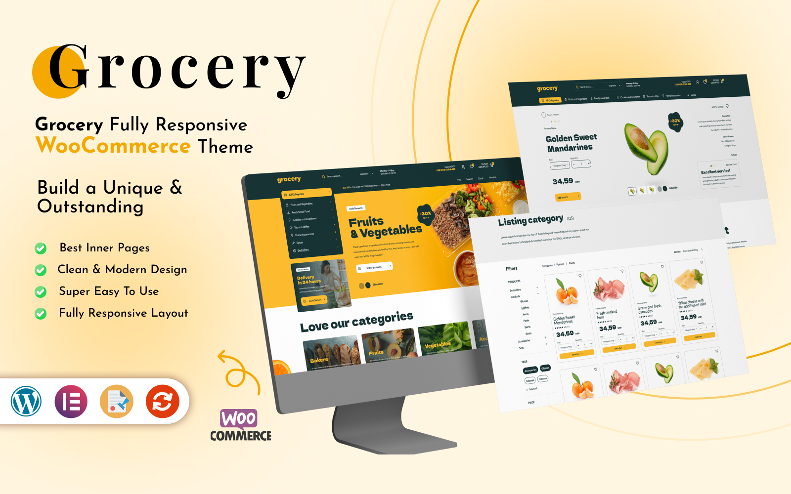 Kit Graphique #336921 Grocery Alimentations Divers Modles Web - Logo template Preview