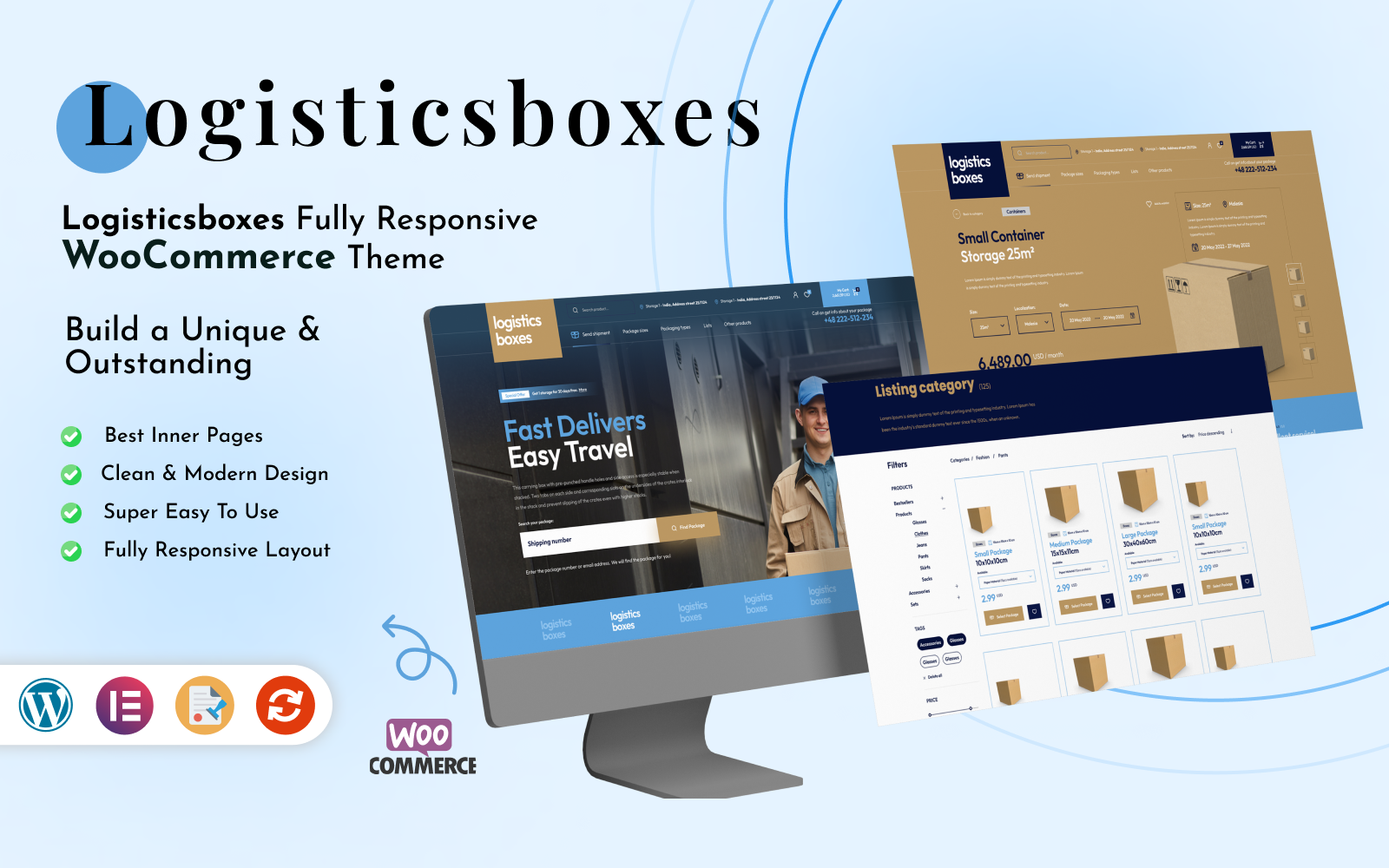 Template #336923 Delivery Seamless Webdesign Template - Logo template Preview