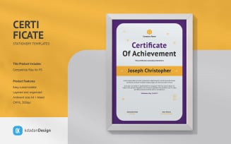 Certificate PSD Design Templates Vol 034