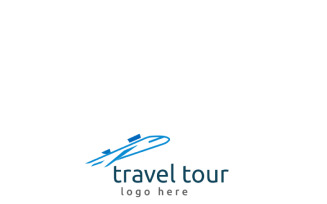 Logo in travel tour simple