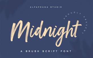 Midnight - Brush Script Font