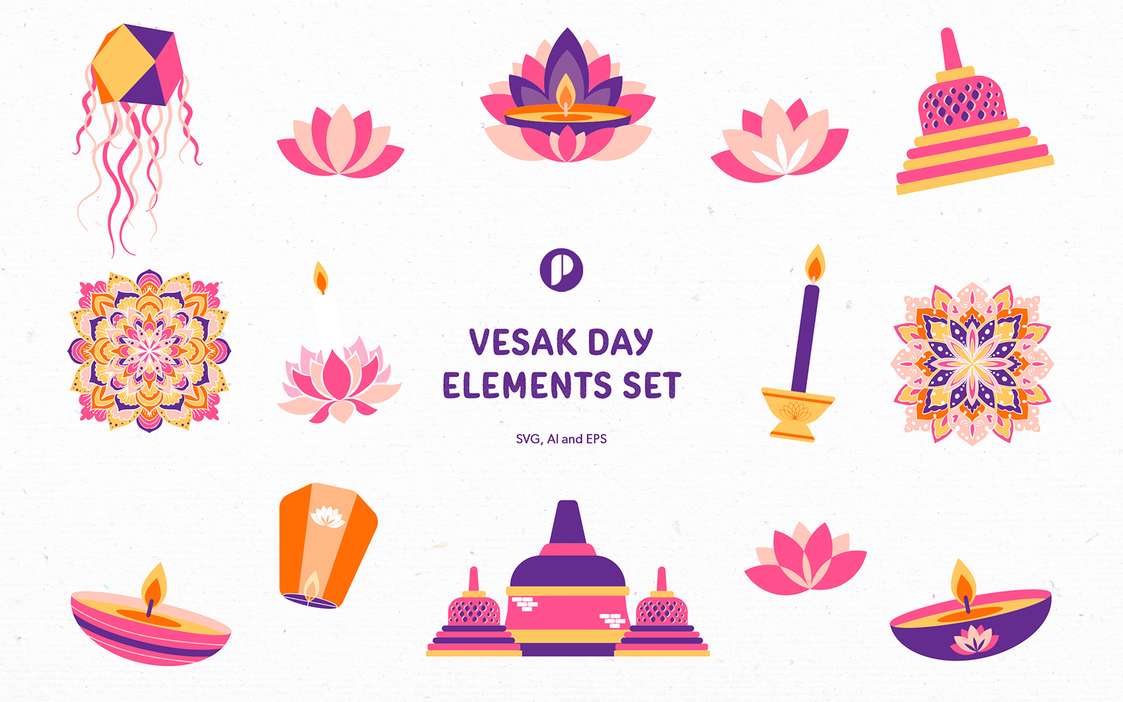 Kit Graphique #337001 Vesak Vesak Divers Modles Web - Logo template Preview