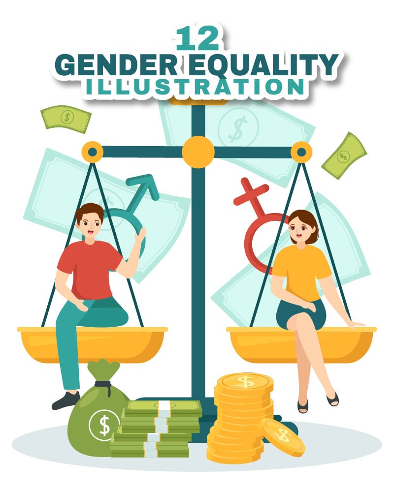 Kit Graphique #337012 Gender Equality Divers Modles Web - Logo template Preview