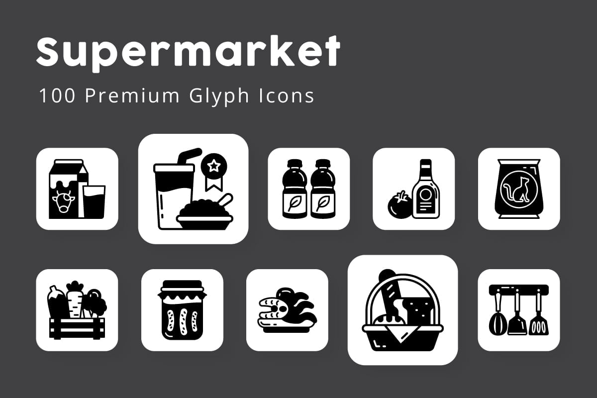 Kit Graphique #337049 Supermarket Groceries Divers Modles Web - Logo template Preview