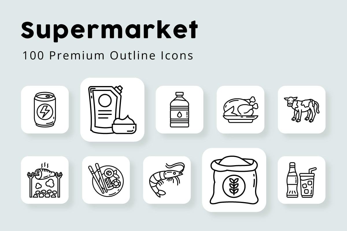 Kit Graphique #337050 Supermarket Groceries Divers Modles Web - Logo template Preview