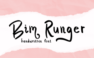 Bim Runger - Cute Handwritten