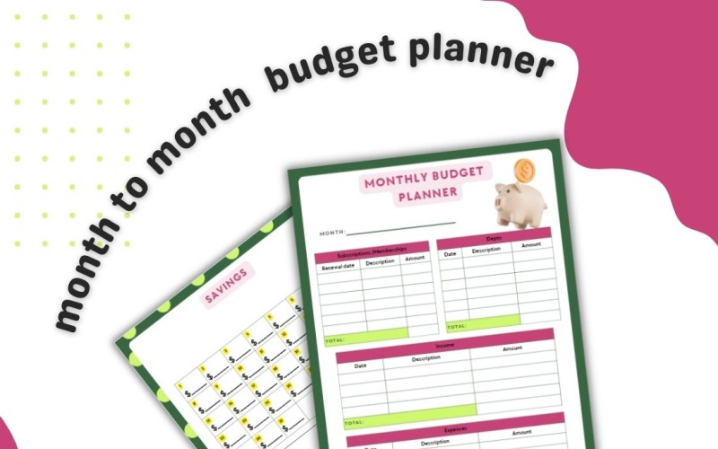 Monthly Budget Planner and Savings Tracker
