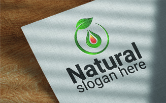 Natural Business Vector Logo Design Template