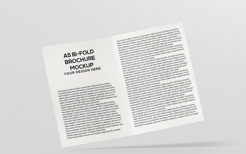 Brochure - A5 Bi-Fold Brochure Mockup 9 Product Mockup