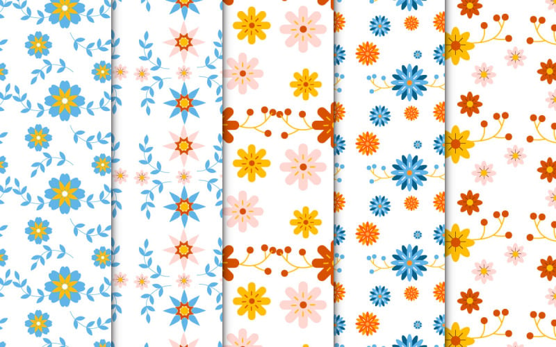 Floral pattern and background bundle Pattern