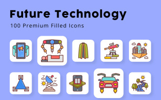 Future Technology Filled Icons