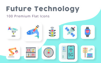 Future Technology Flat Icons