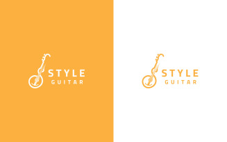 Style Guitar Logo Template