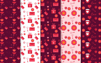 Valentine background pattern collection