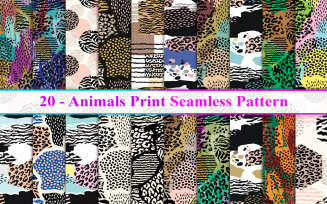Animal Print Seamless Pattern, Animal Skin Seamless Pattern