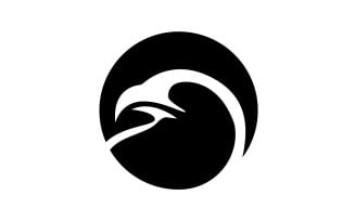 Eagle head Logo Vector icon Template vector v12